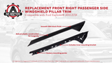 Replacement Passenger Side Windshield A Pillar Trim - Front Right - Compatible with Ford Explorer 2011-2018 - Replaces 926-451, BB5Z7803136AA, BB5Z-7803136-AB, BB5Z7803136BA, BB5Z7803144AA, 926451