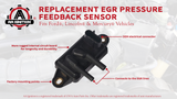 EGR - Exhaust Gas Recirculation Pressure Feedback Sensor - Replaces DPFE15, F77Z9J460AB, F77Z9J460AB, VP8T - Compatible with Ford, Lincoln, Mercury Vehicles - Expedition, Escape, Focus, F-150