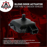 HVAC Air Blend Door Actuator Replaces 604-252, YH1933, DL3Z-19E616-A, Compatible with Ford and Lincoln Vehicles - Flex 2009, F150 2009-2014, Expedition and Navigator 09-16 - Air Door Motor