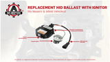 HID Ballast with Ignitor - Headlight Control Unit - Replaces 28474-8991A, 28474-89904, NZMNS111LANA - Compatible with Nissan & Inifiniti Vehicles - Murano, Maxima, Altima, 350Z, QX56, G35, FX35