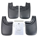 Premium Heavy Duty Mud Flaps Set of 4 by AA Ignition - Front and Rear Car Splash Guard Shields - Compatible with Toyota Tacoma Vehicles with OEM Fender Flares Year 2005-2015