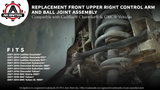Replacement Front Upper Right Control Arm and Ball Joint Assembly - Compatible with Cadillac, Chevy and GMC Vehicles - Escalade, Silverado 1500, Suburban, Tahoe, Sierra 1500, Yukon - Replaces RK80670