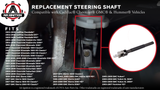 Replacement Steering Shaft - Compatible with Cadillac, Chevy, GMC, Hummer - 1999-2007 - Escalade, Avalanche 1500, Silverado 2500 HD Classic, Sierra 3500, Tahoe, Yukon, H2 - Replaces 19329330, 425-176