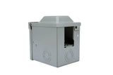 50 Amp 125/250 Volt Power Outlet Box, Enclosed Lockable - for RV, Campers, Motorhome, Travel Trailer, Electric Cars, Generator - 3R Weatherproof Outdoor - NEMA 14-50R Receptacle Panel