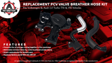 PCV Valve Engine Crankcase Vent Valve Breather Hose Kit - Oil Separator For Audi & Volkswagen - 2.0L Turbo A3 8P, A5 B8, Q5, Golf GTI MK5, MK6, Jetta & More - 06H103495AH, 06H103495AC, 06H103495E