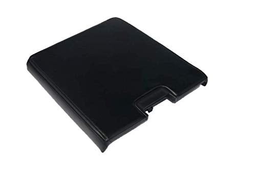Center Console Lid Armrest Cover – Black Leather – Fits 2007-2014 Chevy Silverado GMC Sierra
