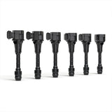 Ignition Coil Pack Set of 6 - Compatible with Infiniti FX35, G35, M35 & Nissan 350Z Vehicles - Replaces 22448-AL61C, UF401, IGC0007, 6734025, 22448AL615 - Year Models 2000-2008 - 3.5L V6 Coils