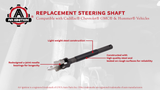 Replacement Steering Shaft - Compatible with Cadillac, Chevy, GMC, Hummer - 1999-2007 - Escalade, Avalanche 1500, Silverado 2500 HD Classic, Sierra 3500, Tahoe, Yukon, H2 - Replaces 19329330, 425-176