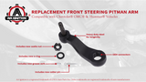 Replacement GM Pitman Arm - Compatible with Chevy, GMC and Hummer Vehicles - 1999-2020 - Avalanche 2500, Silverado 1500 HD Classic, Suburban 2500, Sierra 3500, Yukon XL 2500, H2 - Replaces K6654