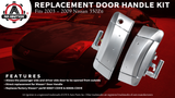 Replacement Exterior Door Handle Kit - Replaces 80607-CD41E, 80606-CD01E - Compatible with Nissan 350Z 2003, 2004, 2005, 2006, 2007, 2008, 2009 - Driver and Passenger Side - Year Model 03 - 09