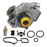 Replacement Aluminum Water Pump Assembly - Compatible with Audi and Volkswagen Vehicles 2.0L - A3, A4, A5, Q5, TT, Golf, Jetta, Eos, Tiguan -Replaces 06H121026AB, 06H121026DD, 06H121026CF, 06H121026CQ