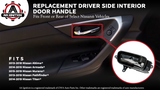 AA Ignition Interior Door Handle Driver Side, Front or Rear, Compatible with Nissan Altima 2013-2018, Murano 15-19, Armada 14-15, Pathfinder, Titan - Replaces 80671-3TA0A, 80671-3TA0D, 80671-3TA0B