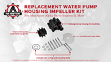 Raw Water Pump Housing & Impeller Kit - Sierra 18-3150,Quicksilver 807151A14,Mercury 46-807151A14,46-807151A7 - Mercruiser Alpha & Bravo 4.3,5.0,5.7,6.2,7.4,8.2L V6/8 Engines - Marine Inboard Repair