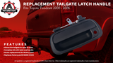 Tailgate Handle Latch with Keyhole - Replaces 690900C010, TO1915110, 690900C-030C0, 80866 - Compatible with Toyota Tundra 2000, 2001, 2002, 2003, 2004, 2005, 2006 - Liftgate Latch Trim with Clips