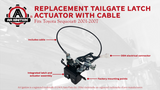 Tailgate Latch Lock Actuator - Compatible with Toyota Sequoia 2001, 2002, 2003, 2004, 2005, 2006, 2007 - Replaces 69301-0C010, 64680-0C010, 931-861, 646800C010 - Integrated Liftgate Latch Assembly