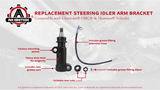 Replacement Steering Idler Arm Bracket, Compatible with Chevy, GMC and Hummer Vehicles - 1999-2018 - Escalade, Silverado 1500, Suburban 2500, Tahoe, Sierra 3500, Yukon XL 1500, H2 - Replaces K6723