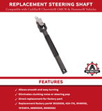 Replacement Steering Shaft - Compatible with Cadillac, Chevy, GMC, Hummer - 1999-2007 - Escalade, Avalanche 1500, Silverado 2500 HD Classic, Sierra 3500, Tahoe, Yukon, H2 - Replaces 19329330, 425-176