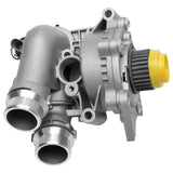 Replacement Aluminum Water Pump Assembly - Compatible with Audi and Volkswagen Vehicles 2.0L - A3, A4, A5, Q5, TT, Golf, Jetta, Eos, Tiguan -Replaces 06H121026AB, 06H121026DD, 06H121026CF, 06H121026CQ