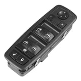 Driver Side Master Power Window Switch, Double Auto Button ONLY - Compatible with Chrysler, Dodge & Jeep, Ram, Grand Caravan, Journey, Liberty - Replaces 4602863AD, 4602870AD, 901-473, 4602863AB