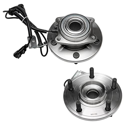 Replacement Front Wheel Hub Bearing Assembly Set of 2 - Compatible with Chrysler, Dodge & Volkswagen Vehicles - Town & Country, Grand Caravan, Routan - Replaces 513273, 930-617, BR9306881, 5154214AA