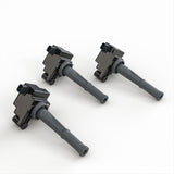 Ignition Coil Pack Set of 3 - Compatible with Toyota 1995-2004 Tacoma, 996-2002 4Runner, 2000-2004 Tundra, T100 3.4L V6 Models - Replaces Part 90919-02212, UF156, 673-1201, GN10184, C1041