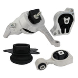 Engine Motor and Transmission Mount Set of 4 - Fits Nissan Altima 2007-2012 2.5L Automatic Transmission - Replaces A4339, A4340, A4350, A4353 - Front, Right, Left, Rear Mount