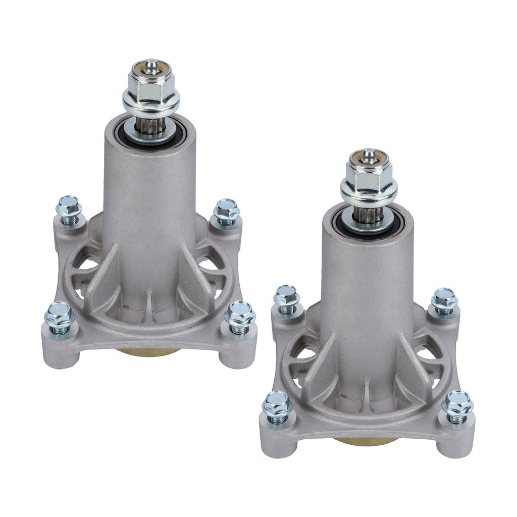 Mower Spindle Assembly Set of 2 - Compatible with AYP, Craftsman, Dixon, McCulloch, Poulan, Husqvarna - 42", 46", 48”, 54" Deck Mowers - Replaces 21546238, 187292, 192870, 532187281