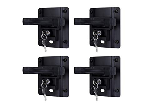 Bed Tie Down Anchor Set of 4 with Plate Brackets and Bolts - Compatible with Ford F-150, F-250 and F-350 Super Duty - Replaces FL3Z-99000A64-B, FL3Z99000A64B - Boxlink Tiedown Cleats, Clamps