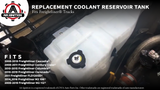 Replacement Coolant Reservoir Tank - Compatible with Freightliner Vehicles - Cascadia, Century Class, Columbia, Coronado, FLD020SD, M2 106, M2 112 - Replaces 525263005, A05-25263-006, A0533118000