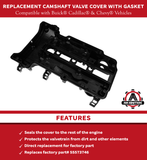 Replacement Camshaft Valve Cover with Gasket - Compatible with Buick, Cadillac and Chevy Vehicles - Encore, ELR, Cruze, Sonic, Trax Volt - Replaces 55573746, 25198498, 25198874, 25198877, 264-968