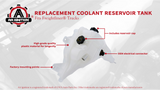 Replacement Coolant Reservoir Tank - Compatible with Freightliner Vehicles - Cascadia, Century Class, Columbia, Coronado, FLD020SD, M2 106, M2 112 - Replaces 525263005, A05-25263-006, A0533118000