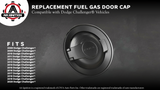 Replacement Fuel Gas Door Vapor Cap - Compatible with Dodge Vehicles - 2008, 2009, 2010, 2011, 2012, 2013, 2014, 2015, 2016, 2017, 2018, 2019, 2020 Challenger - Replaces 68250120AA - Fuel Filler Cover