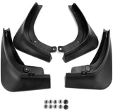 Premium Heavy Duty Mud Flaps Set of 4 with Mounting Hardware - Fits Tesla Model 3 2017, 2018, 2019, 2020 - Splash Guard Flaps - Front, Rear, Left and Right - Black Mud Guard - Durable ABS Plastic