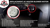 Blower Motor - Fits Silverado, Tahoe, Avalanche, Suburban - Replaces# 15-81683