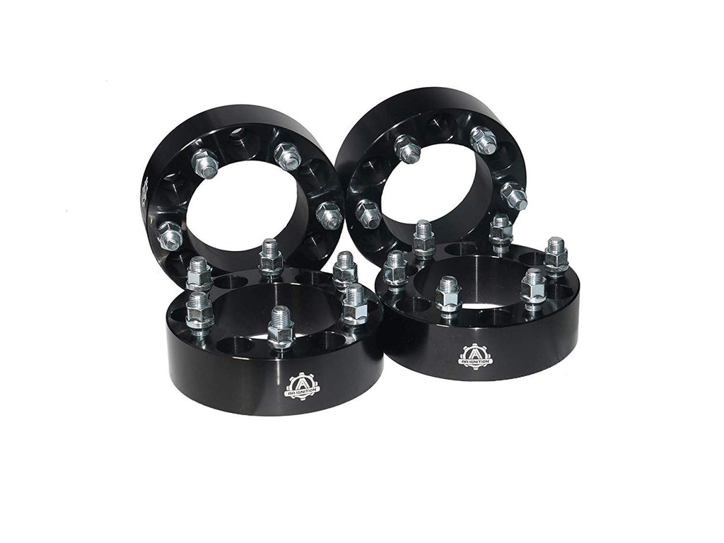 6x5.5 Wheel Spacers 2 Inch, Set of 4-6 Lug 50mm Wheel Centric Adapter - Fits Chevy, GMC & Cadillac - 1999-2022 Silverado, Sierra, Avalanche, Tahoe & Suburban - 6x139.7mm Bolt Pattern, M14x1.5 Studs