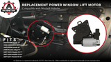 Front Left Power Window Lift Motor - Compatible with Mazda - 3, 5, 6, 3 Sport, CX-7, CX-9, RX-8 - Replaces G22C5958XC, GJ6A5958XF, D6515958XB - 03, 04, 05, 06, 07, 08, 09, 10, 11, 12, 13, 14-17