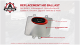 HID Xenon Headlight Ballast - Replaces 12767670, 15782392 - Compatible with BMW, Chrysler, Volkswagen, Mercedes-Benz Vehicles & More - Town and Country, Escalade, 525i, 545i, X5, 750i, MKZ, Zephyr