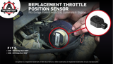 Throttle Position Sensor TPS, Replaces AP63427, 53031575, 53031575AH - Fits Dodge Ram 2500, 3500 1998-2004 - 5.9L Cummins Engine 98, 99, 01, 00, 02, 03, 04 Accelerator Pedal Position Sensor APPS