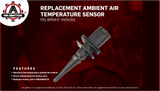 Ambient Air Temperature Sensor - Replaces 902020, 6581 6 905 133, 902-020, 65816905133 - Compatible with BMW Vehicles - 328i, 325i, 325Ci, 323i, 330i, 330Ci, 528i, 530i, M3, M6, X5, Z4-1995- 2011