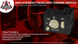 Headlight Instrument Panel Dimmer Dome Lamp Switch - Replaces 15755595, 15738843, D1534G - Compatible with Chevy and GMC Vehicles - Avalanche, Silverado, Tahoe, Suburban, Sierra, Yukon 99, 00, 01, 02