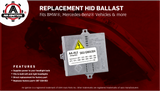 HID Xenon Ballast - Control Unit Module - Replaces 307 329 053, 307 329 074, 307329072 - Compatible with BMW, Mercedes-Benz & Audi Vehicles - Range Rover, 325i, 330i, X3, E46, E63, E83, C230, C350
