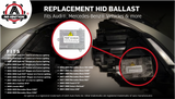 HID Xenon Headlight Ballast - Control Unit Module - Replaces 307 329 115, 8e0 907 391b, 1307 329 098 - Compatible with Audi, Cadillac & More - A4, S4, RS4, A3, DTS, MKX, 9-7x, C300