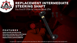 Intermediate Steering Shaft with U Joint Coupler - Compatible with Ford F-150 2004-2008 and Lincoln Mark LT 2006-2008 - Replaces 8L3Z-3B676-B, 4L3Z3B676DA, 7L3Z3B676A - Lower Column Joints
