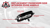 Interior Door Handle Passenger Side, Right - Front or Rear - Compatible with Nissan Altima 2013-2018, Armada 14-15, Murano 2015 - 2019, Pathfinder 2013-2019, Titan - Replaces 80670-3TA0D, 80670-3TA0A