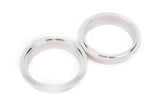 3 Inch V Band Clamp with Set of 3 CNC Stainless Steel Flanges Kit - 3in V-Band Clamp, Male And Female Flanges - Perfect for Turbo, Downpipes, Exhaust Systems