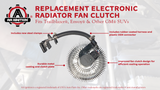 Electronic Radiator Fan Clutch with Harness - Compatible with Chevrolet, GMC & Buick Vehicles - Trailblazer 2002-2009, Envoy, Rainier, Ascender, Bravada, 9-7x - Replaces 25790869, 622001, 15293048