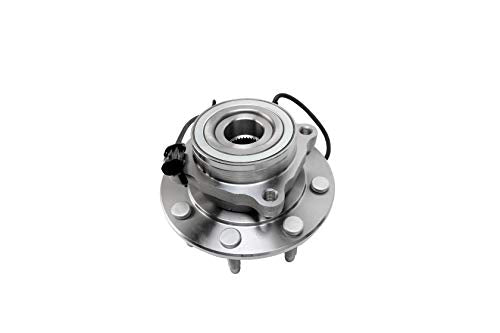 Front Wheel Hub Bearing Assembly - Compatible with Chevy, GMC & Hummer - 4WD Silverado 1500, Classic, Suburban, Sierra 1500 HD, 2500 HD, Yukon XL, H2 - Replaces 515058,15042868, 15104582, 15112411