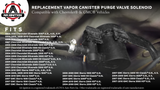 Vapor Canister Purge Valve Solenoid - Compatible with Chevrolet and GMC Vehicles - 2004-2010 - Silverado 1500, 2500 HD Classic, Sierra 2500, 3500 HD - Replaces CVS34, 911-237, 10357992, 19207763