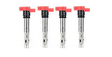Ignition Coil Pack Set of 4 - Replaces 06E905115E, 06H905115B, 07K905715F - Compatible with Audi and Volkswagen Vehicles - A4, A5, A6, R8, TT, GTI, Golf, Jetta, Passat, Tiguan, MK5, MK6, 2.0T, 2.5L