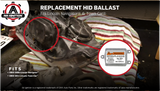 HID Xenon Headlight Ballast - Replaces 6L7Y-13C170-A, 831-10009-044, 10R-020025, 6L7Y13C170A, 35XT-D1 12V - Compatible with Lincoln 2003 - 2005 Navigator and 2002 - 2011 Town Car - HCU